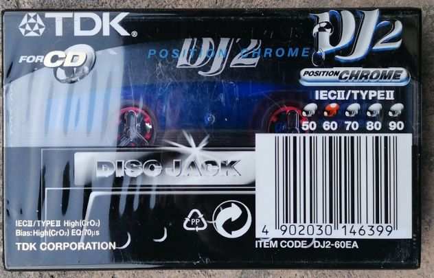 TDK DJ2 e SF cassette da 60 minuti sigillate