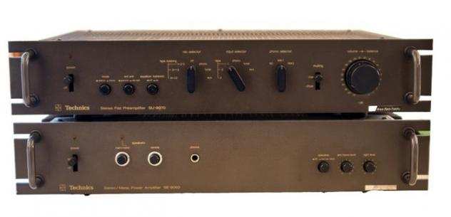 Technics - SE-9060 Power amplifier, SU-9070 Preamplifier - Set stereo