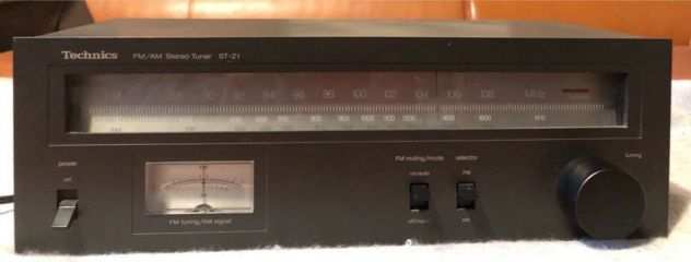 Technics ST-S1 Z1 tuner analogici AM-FM stereo, grigio e nero