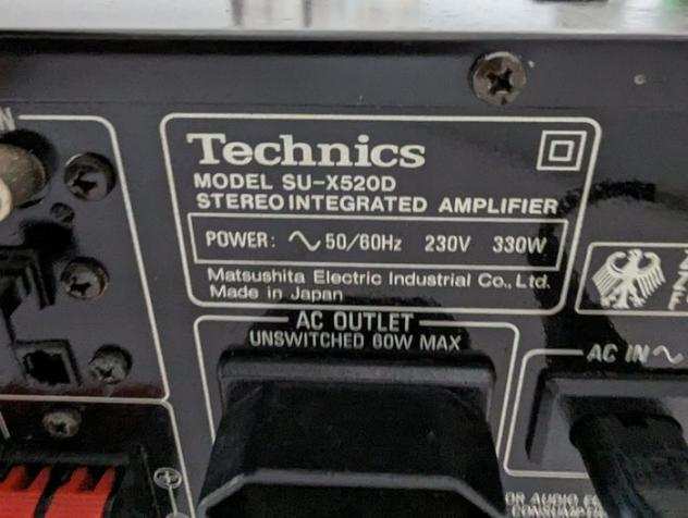 Technics - Technic SU-X520D ,RS-X520 , ST-X902L - Modelli vari - Amplificatore stereo, Audiocassette, Radio
