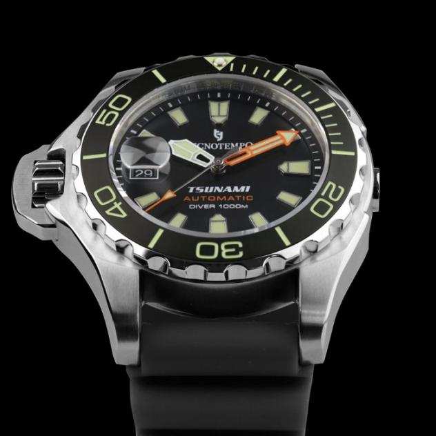 Tecnotempo - quotNO RESERVE PRICEquot - Automatic Professional Diver 1000M quotTsunamiquot - Limited Edition - - TT.1000TS.B (Black dial) - Uomo - 2023