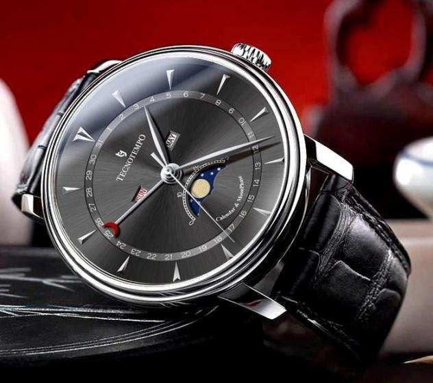 Tecnotemporeg - quotNO RESERVE PRICEquot - Calendar amp Moon Phase - 40mm - TT.CMP.B - Senza Prezzo di Riserva - Uomo - 2011-presente