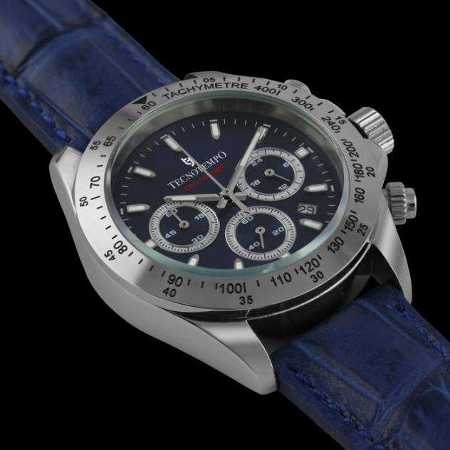 Tecnotemporeg - quotNO RESERVE PRICEquot Chronograph 100M - Limited Edition - - TT.100CR.PBL (BlueLeather strap) - Uomo - 2023