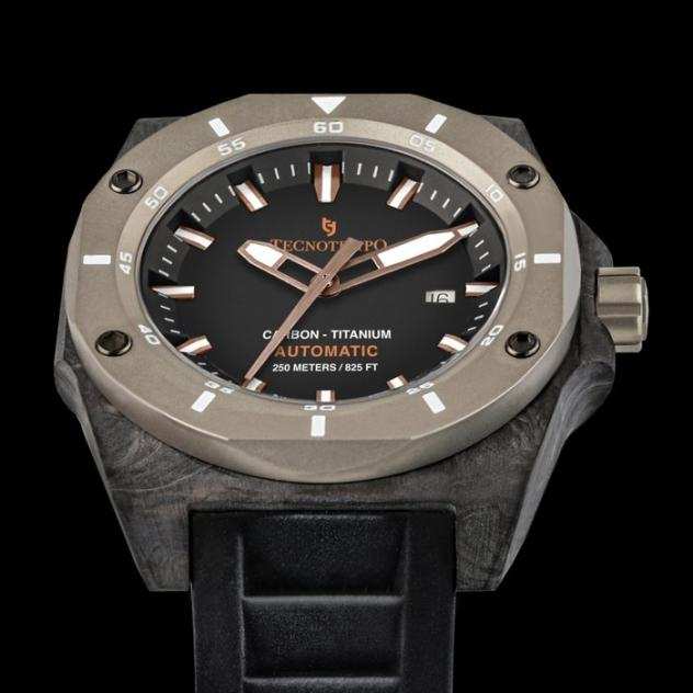 Tecnotemporeg - Real Forged Carbon amp Titanium - Swiss Automatic Movt - Limited Edition - - TT.250.ACTN (Black Dial) - Uomo - 2011-presente