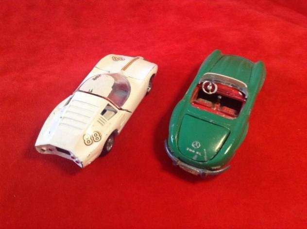 Tekno - 143 - ref. 925 Mercedes Benz 300SL Cabriolet 1954, ref. 930 Chevrolet Monza GT Coupeacute Concept Car 1968