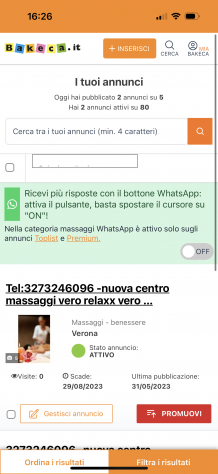 Tel3273246096 -nuova centro massaggi vero relaxx vero ragazza carina 100RAGA