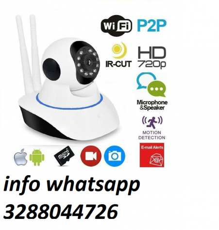 Telecamera full hd 720p motorizzata 360 videosorveglianza wifi