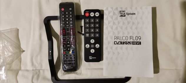 Telecomandi Originali TV Tele System PALCO FL09 DV3T2S2 HEVC e base supporto TV