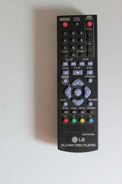 Telecomando AKB73615801 per lettore Blu-ray LG DVD BP200 BP320 BP125
