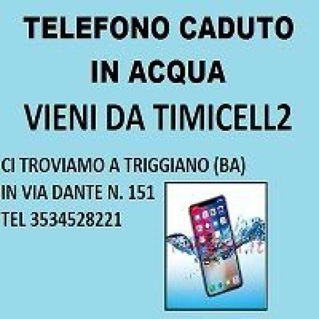 Telefono caduto in acqua Timicell2 lo rigenera