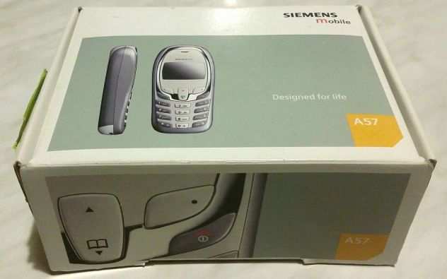 Telefono cellulare Siemens A57 con scatola e libretto distruzioni come nuovo