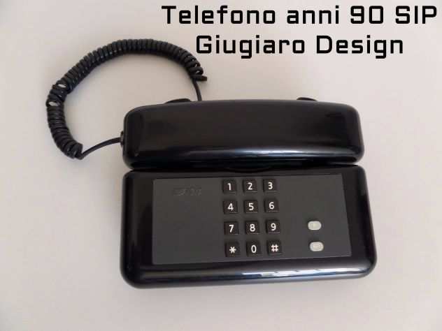 Telefono fisso SIP anni 90 , Giugiaro Design NERO
