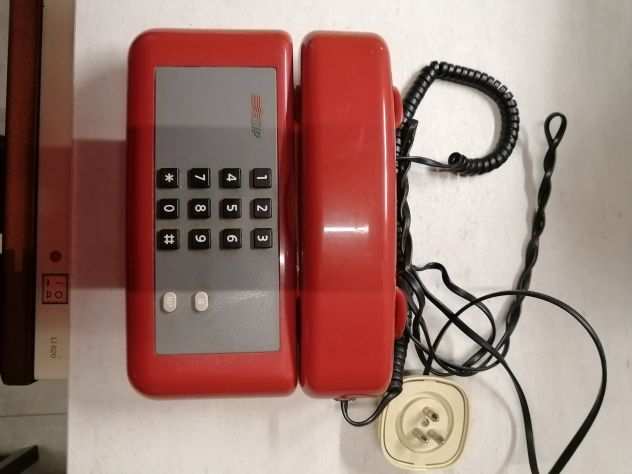 TELEFONO FISSO SIP SIRIO Rosso Giugiaro anni 8090