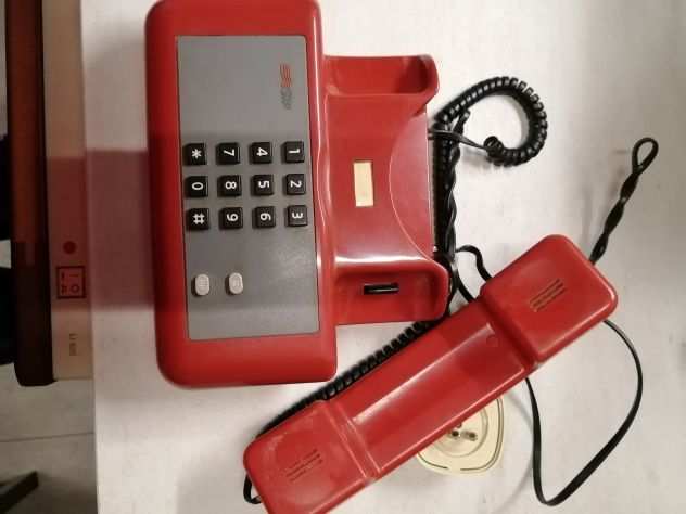 TELEFONO FISSO SIP SIRIO Rosso Giugiaro anni 8090