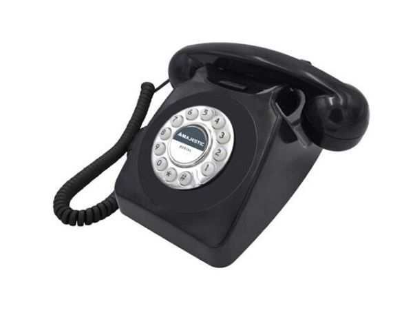 TELEFONO FISSO VINTAGE MAJESTIC PHF-MAX-253BKnuovo (ns. rif. 200223004).