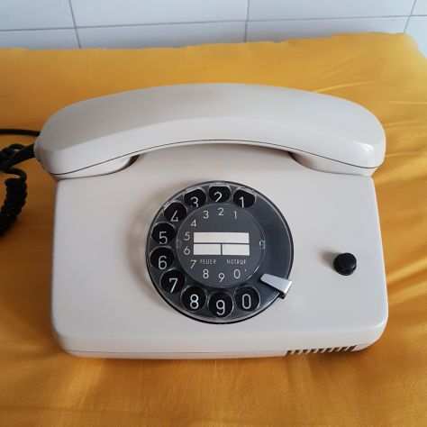 Telefono vintage da collezione feta per fisso bianco avorio