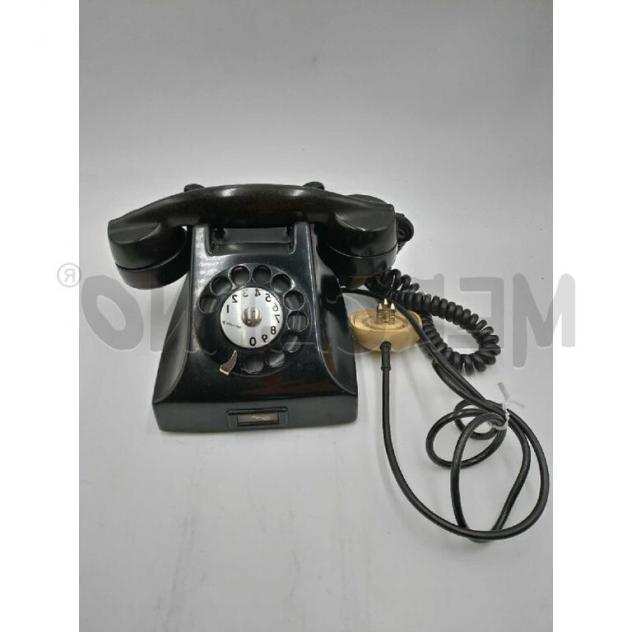 Telefono vintage rotella nero ericsson da tavolo