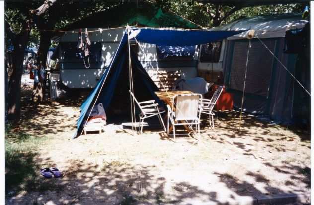 Tenda canadese con veranda