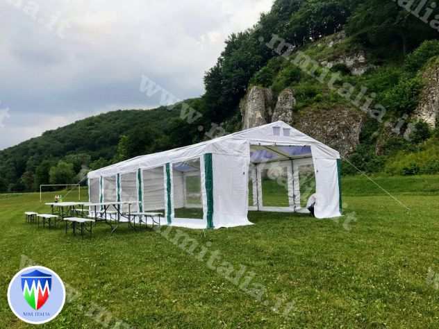 Tendoni in Pvc Gazebo 6 x 12 Estate Ecoplus, con chiusure Extra con velcro