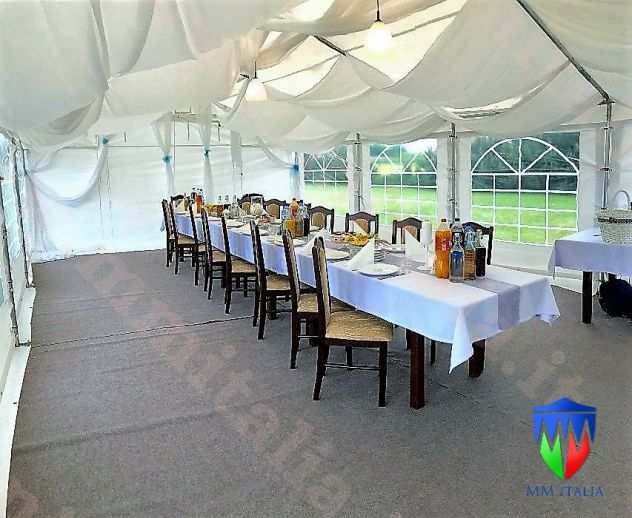 Tendoni in Pvc Gazebo 6 x 12 Estate Ecoplus, con chiusure Extra con velcro