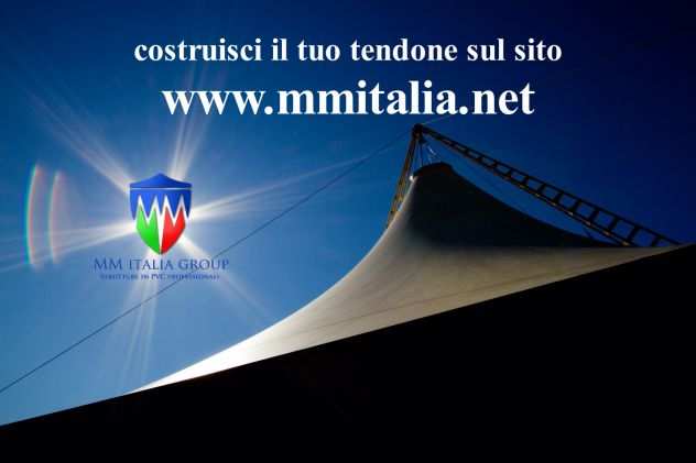 Tendoni rimessaggio camper 4 x 8 mt euro 927,00 Professionali by MM Italia Group