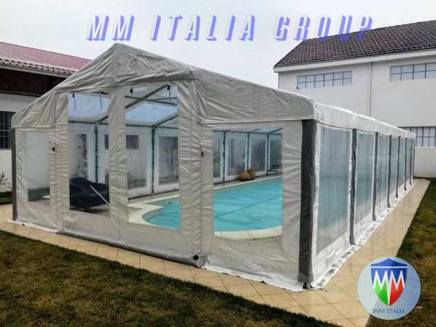 Tendoni Tendostrutture Gazebo trasparenti pvc cristal , con velcro, modulari