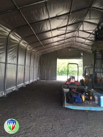 Tendostrutture Industriali Tunnel per Agricoltura 10 x 20 x 5,5 mt. pvc 680 gr.