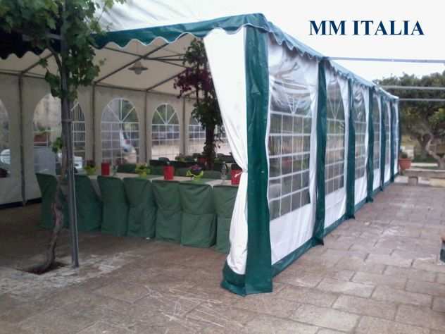 Tensostrutture, Tendostrutture 6 x 8 Per Ristoranti Bar in Pvc