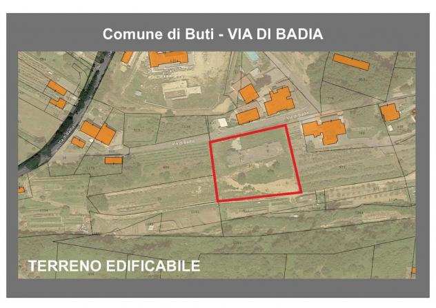 Terreno edif. residenziale in vendita a LA CROCE - Buti 2800 mq Rif 1122574