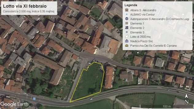 Terreno edificabile residenziale a Albano SantAlessandro