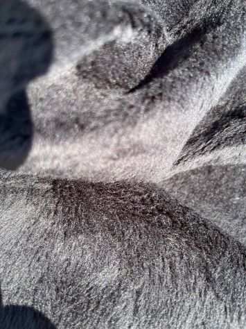 Tessuto eco pelliccia nero per Artigianato