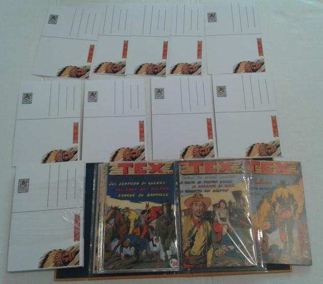 Tex - Albo Doro 204 x completa cover trasformate in Cartoline -Set con 2 contenitori amatoriali