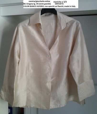 tg. 44 camicia in seta