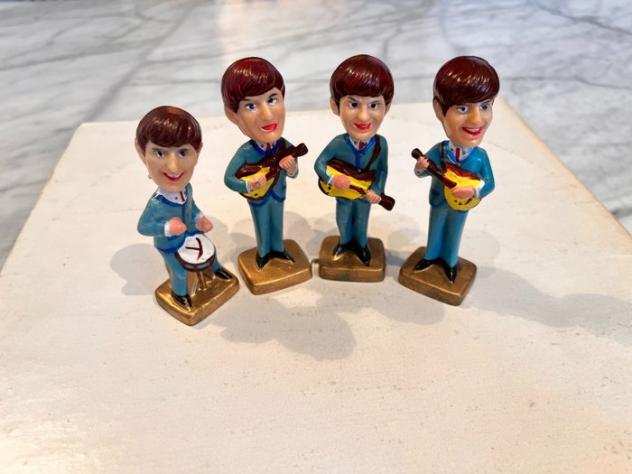 The Beatles - 4x 60-ties Bobblehead Cake Toppers  White Album LP