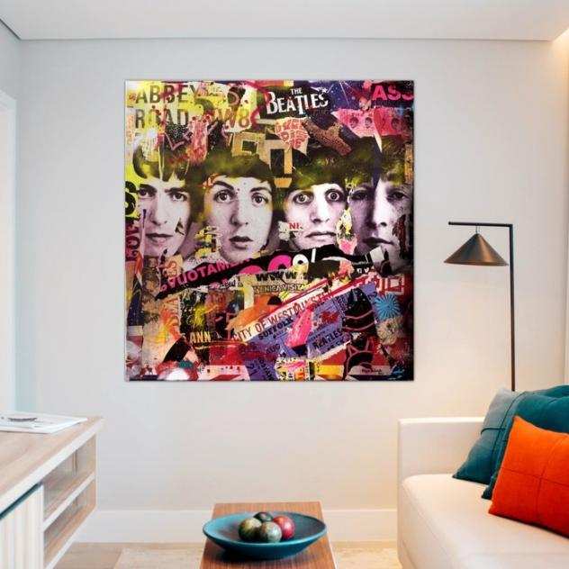 The Beatles - Birds of a feather flock together - Artist Filippo Imbrighi - Limited Edition 115 - Print on canvas