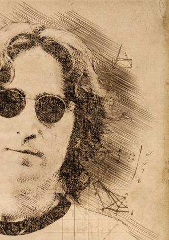 The Beatles - John Lennon - Da Vinci Edition - High Quality Giclee Art - By artist Andrea Boriani - Opera drsquoarte  Dipinto - 20212021