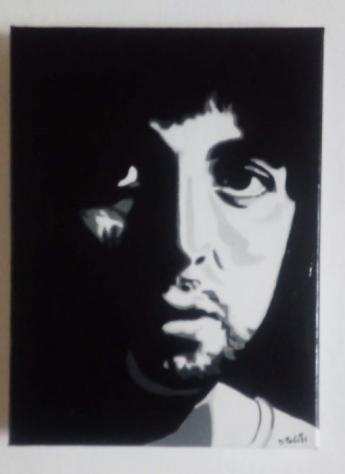 The Beatles - Paul McCartney by artist Daniela Politi - Painting - Acrylic on Canvas - Part 3 of 4 - Opera drsquoarte  Dipinto - 20232023