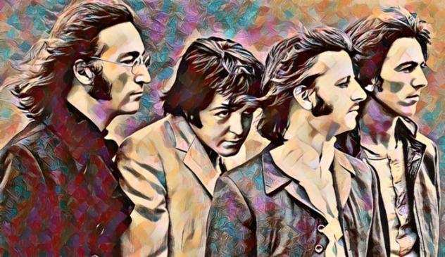 The Beatles - The Beatles - Artwork - Gicleacutee - Original by artist Raffaele De Leo