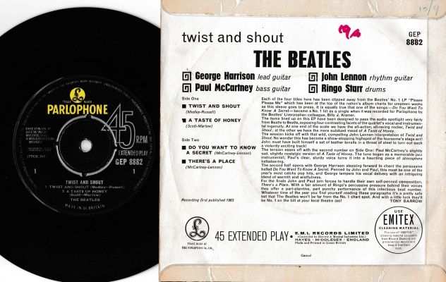THE BEATLES - Twist and Shout - 7  45 giri 1963 Parlophone UK