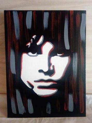 The Doors - Jim Morrison - Jim by Daniela Politi - Painting - Acrylic on Canvas - Opera drsquoarte  Dipinto - 20232023