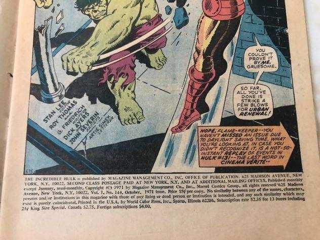 The Incredible Hulk 144 e 148 - The monster and the Madman - The girl in the emerald atom - Spillato - Prima edizione - (19711972)