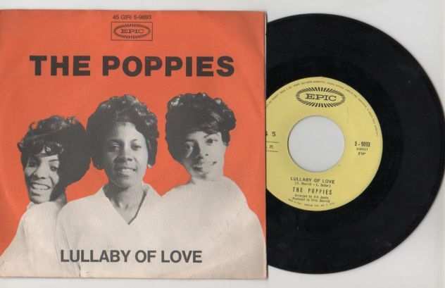 THE POPPIES Lullaby of love, I wonder why8-4-66 RARO Nuovo