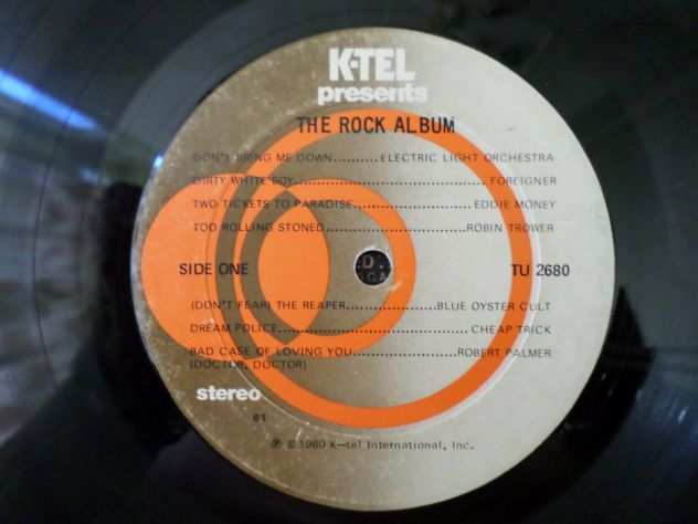 THE ROCK ALBUM (Foreigner, Toto, Tull, Boston) LP  33 giri 1980 US K-TEL