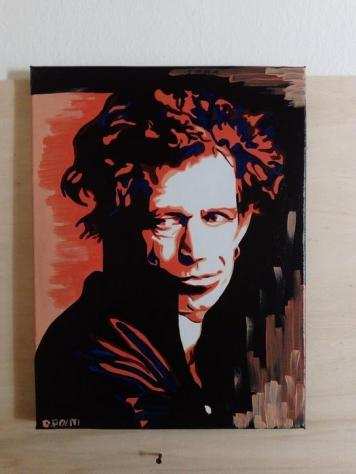 The Rolling Stones - Keith Richards - Painting by Daniela Politi - Acrylic on Canvas - Opera drsquoarte  Dipinto - 20232023