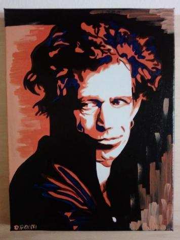 The Rolling Stones - Keith Richards - Painting by Daniela Politi - Acrylic on Canvas - Opera drsquoarte  Dipinto - 20232023
