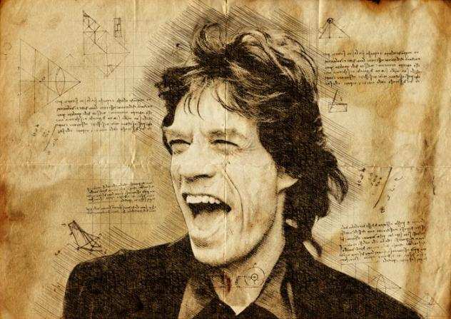 The Rolling Stones - Mick Jagger - Da Vinci Edition - High Quality Giclee Art - By artist Boriani