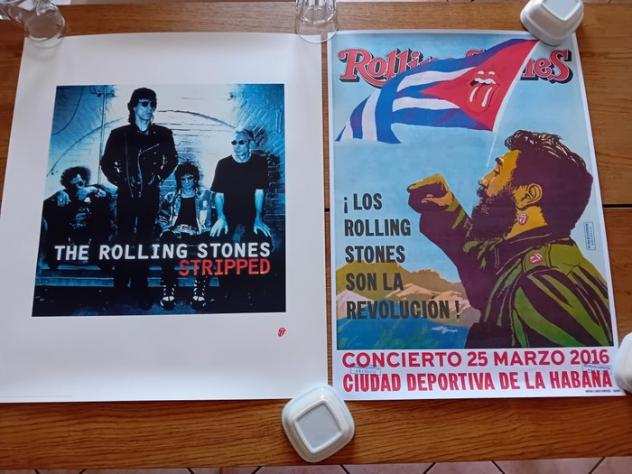 The Rolling Stones - The Rolling Stones - Concert Cuba 2016 Poster, Stripped Official Litho 1995