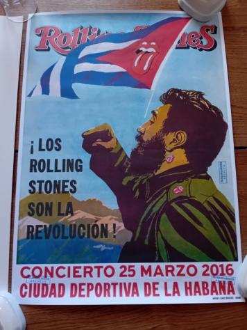 The Rolling Stones - The Rolling Stones - Concert Cuba 2016 Poster, Stripped Official Litho 1995