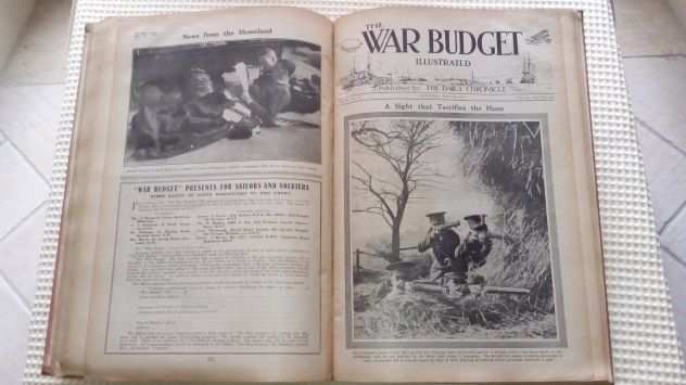 The War Budget Illustrato del 1915 Prima Guerra Mondiale