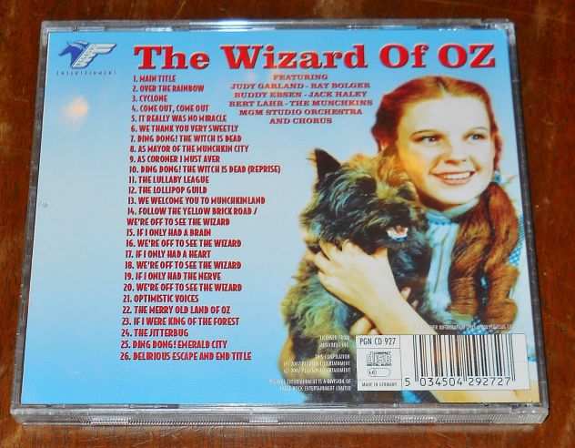 The Wizard of Oz di Original Soundtrack OST album il mago di oz film MGM